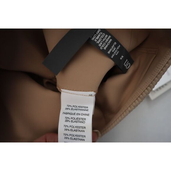 Vuori VW428-COC Women's Sz XS Coconut Beige Rib Studio 7/8 Leggings - Picture 5 of 13